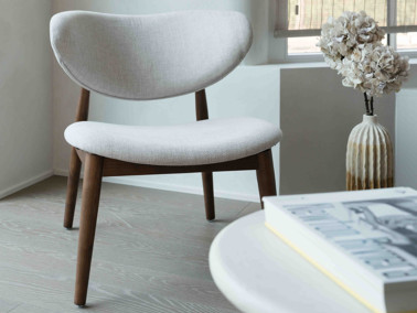 Dianne Lounge stoel Walnoot 